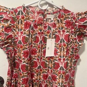 Caroline Constas size L strawberry print with pockets